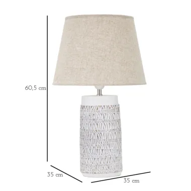 LAMPA STOŁOWA Z ŻYWICY NAIROBI 35X60,5 cm